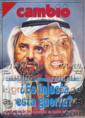 Dn. Julio Anguita y el cardenal Suquia